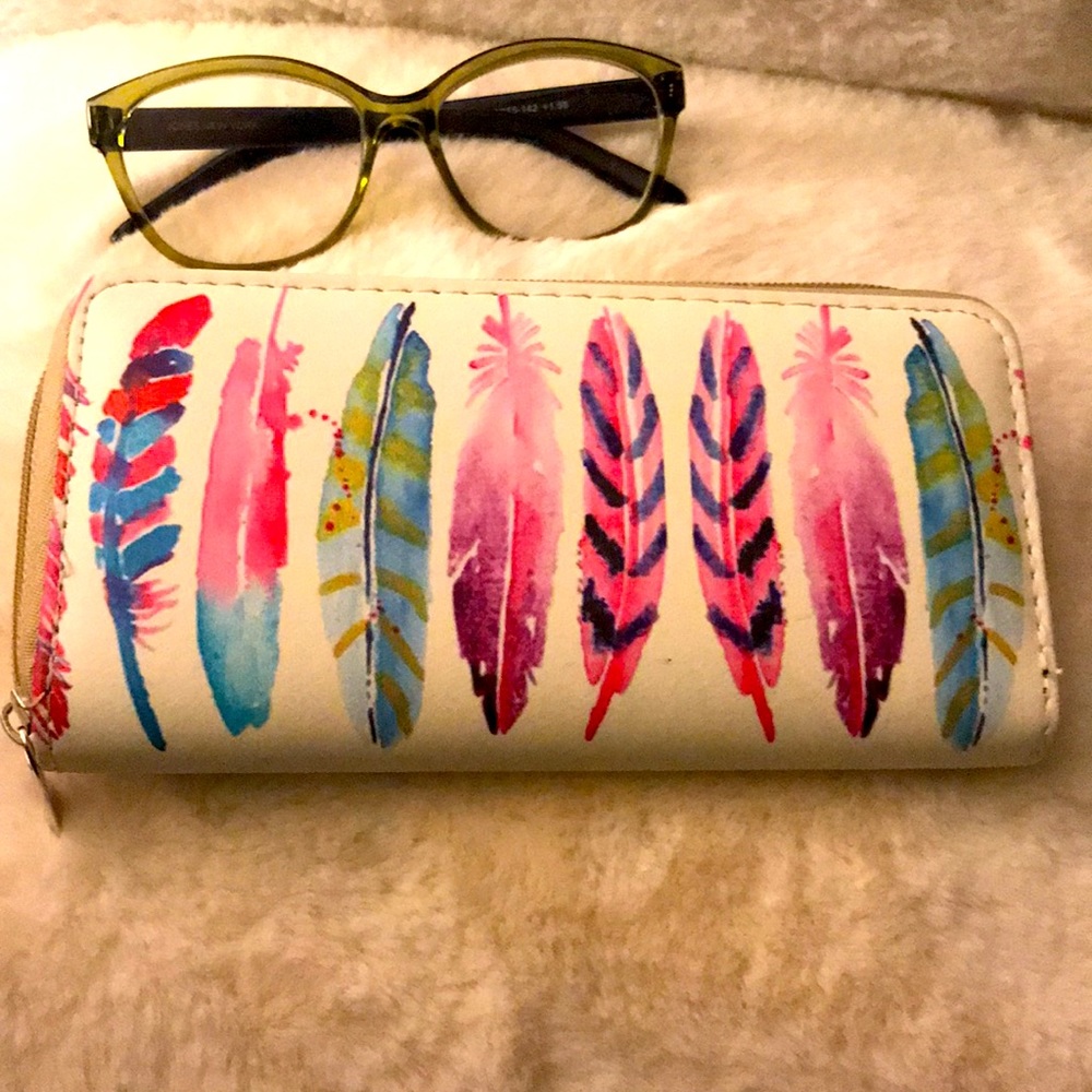 (Feather Pattern, Wallet - image 1